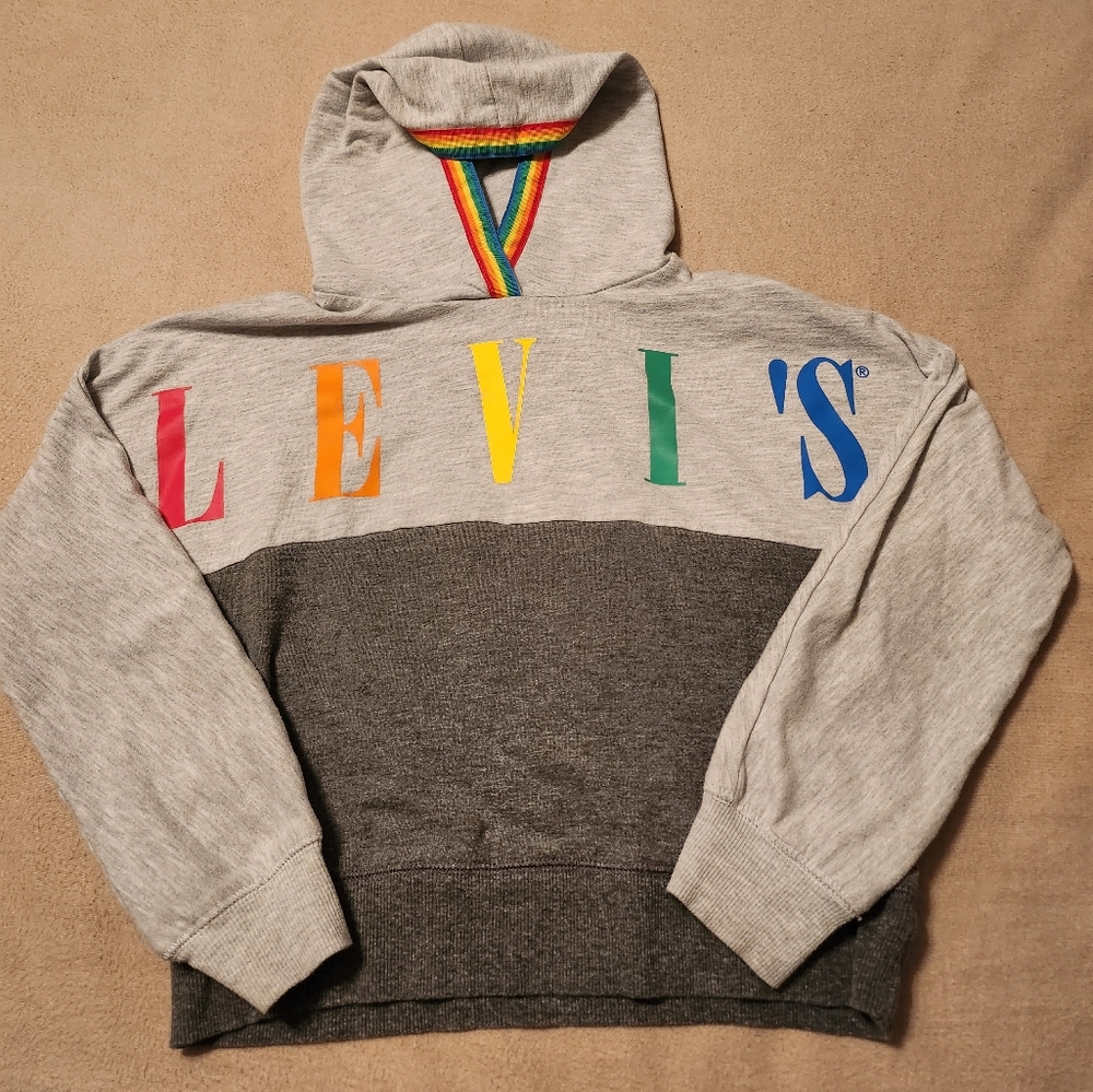 Levi's, Girls Hoodie, Rainbow, Medium, Size 10 - 12